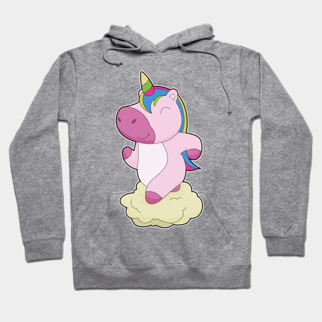 Unicorn Runner Running Sports Hoodie by Markus Schnabel